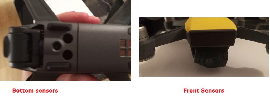 dji spark drone front and back photo
