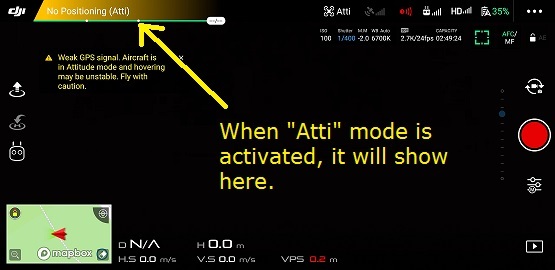 mavic air attitude mode