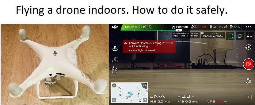 how to fly a drone indoors safely
